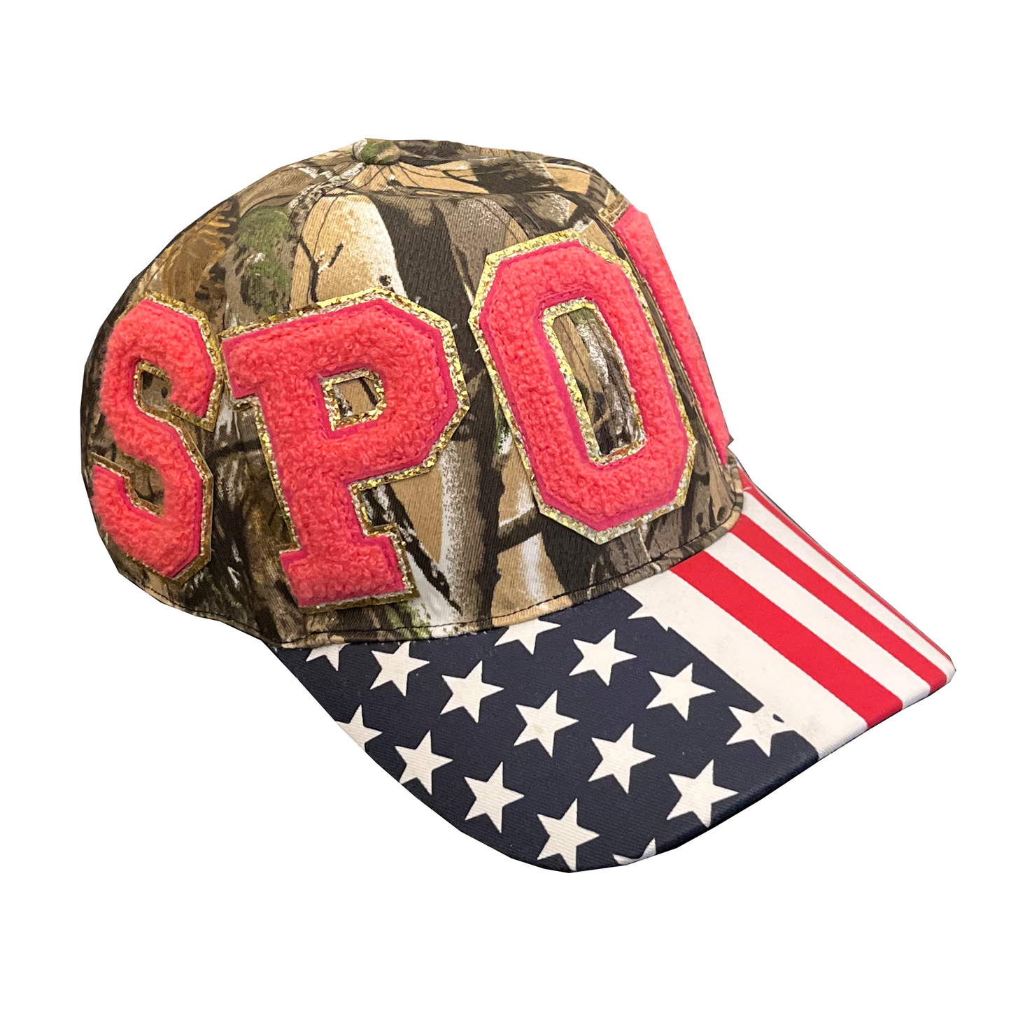 sport hat - camo/flag