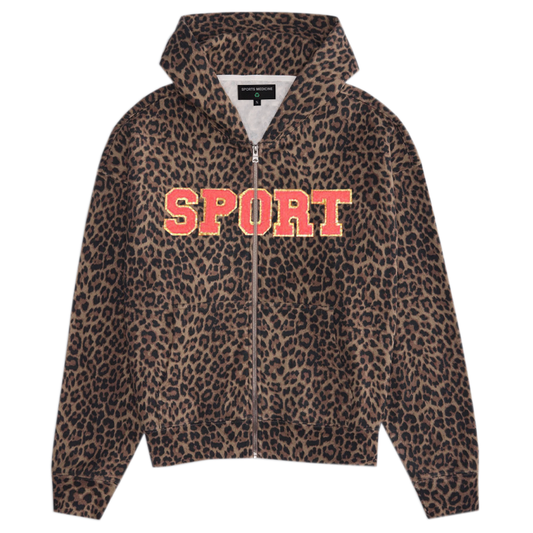sport zip-up - leopard