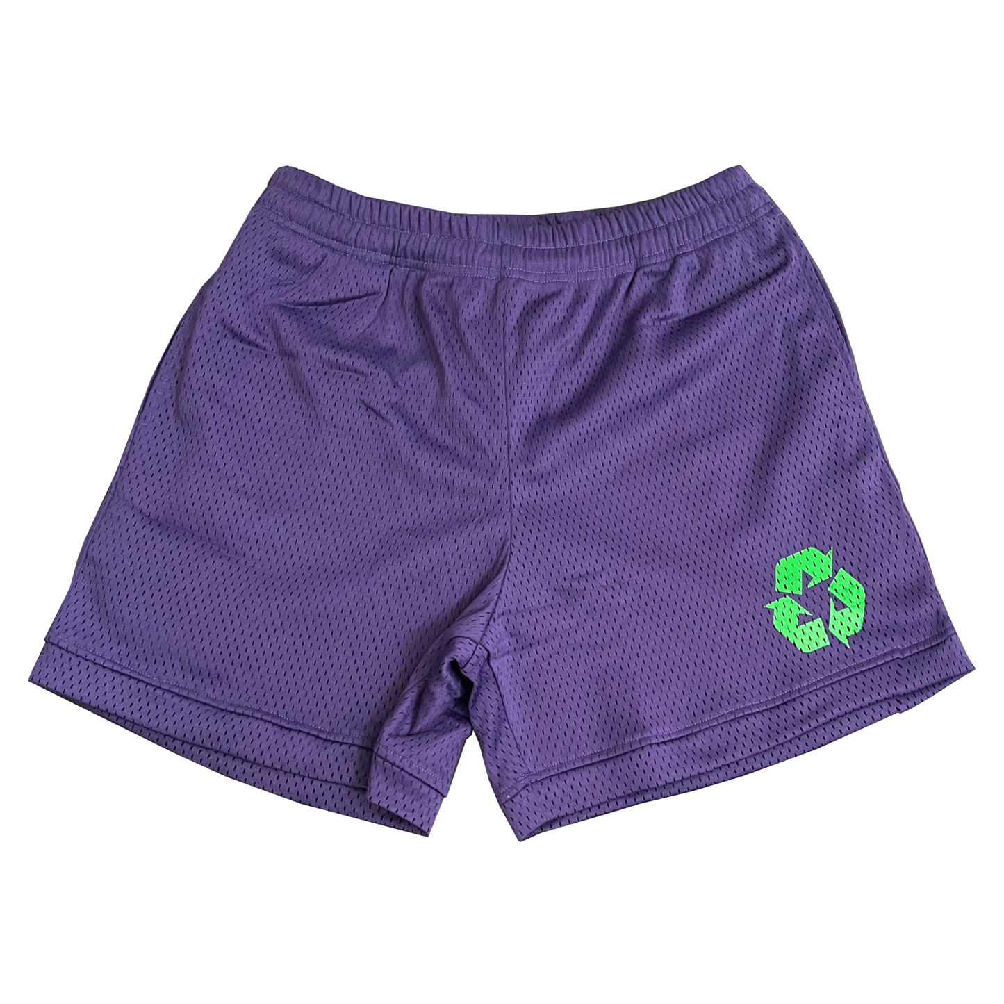 mesh shorts - purple