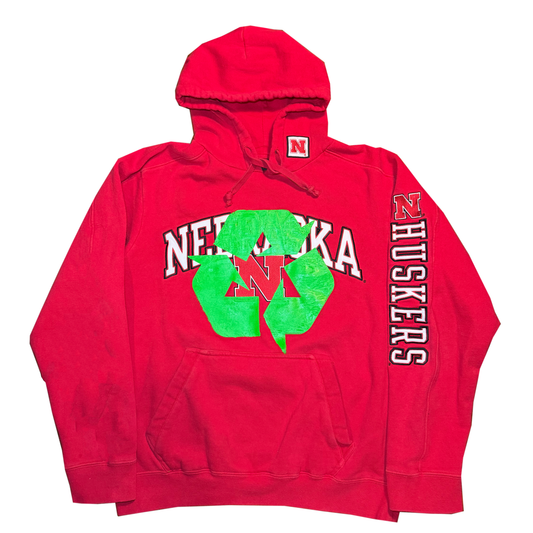 nebraska hoodie - red