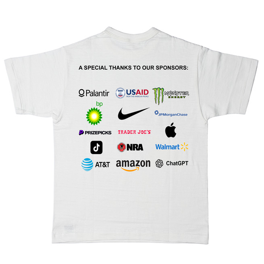 sponsors tee - white